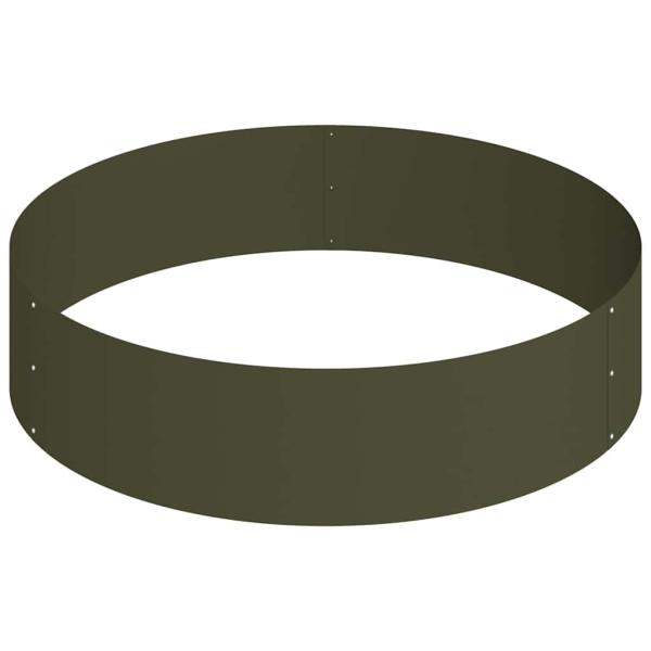 Metallpflanzgefäß Stahl/olivgrün Ø 90 cm Modular Rund