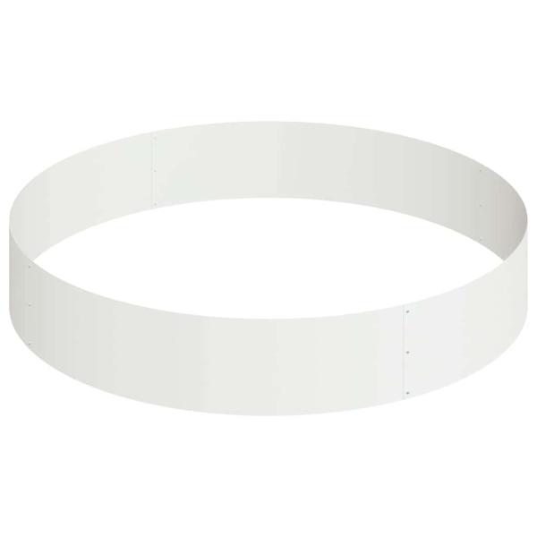 Metallpflanzgefäß Stahl/weiß Pulverbeschichteter Stahl Groß
