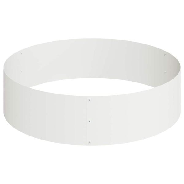 Metallpflanzgefäß Stahl/weiß Pulverbeschichteter Stahl Groß