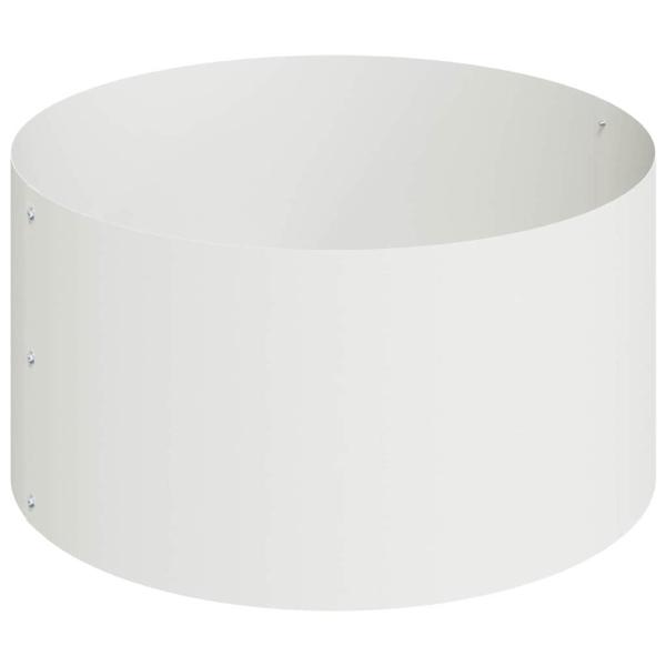 Metallpflanzgefäß Stahl/weiß Pulverbeschichteter Stahl Groß