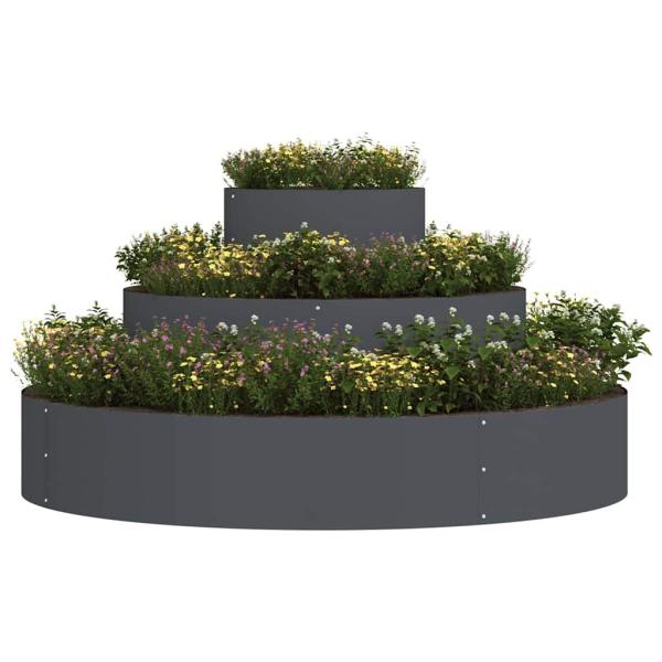 ARDEBO.de - Metallpflanzkübel Stahl Ø 120 cm Dekorative Einsätze