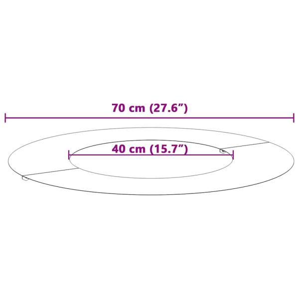 Pflanzenring Edelstahl Groß Langlebig Rund Minimalistisch