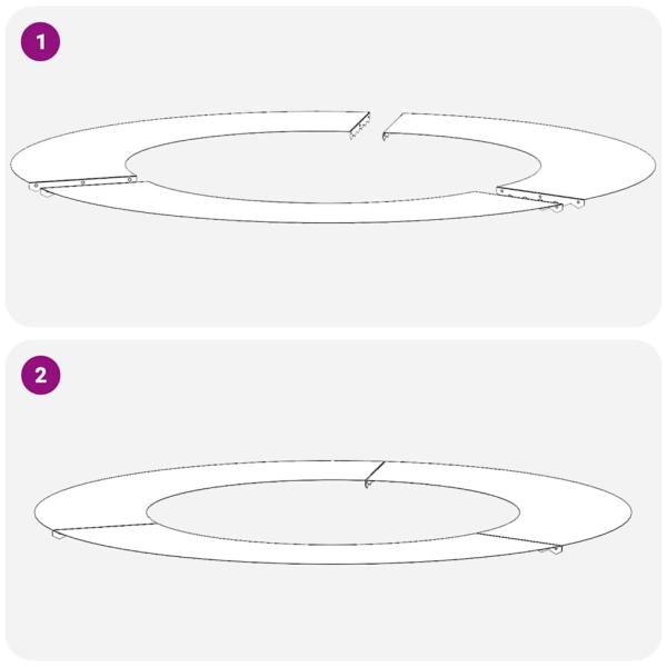 Plastik Pflanzer Anthrazit Kunststoff Groß Robust Rund Modern