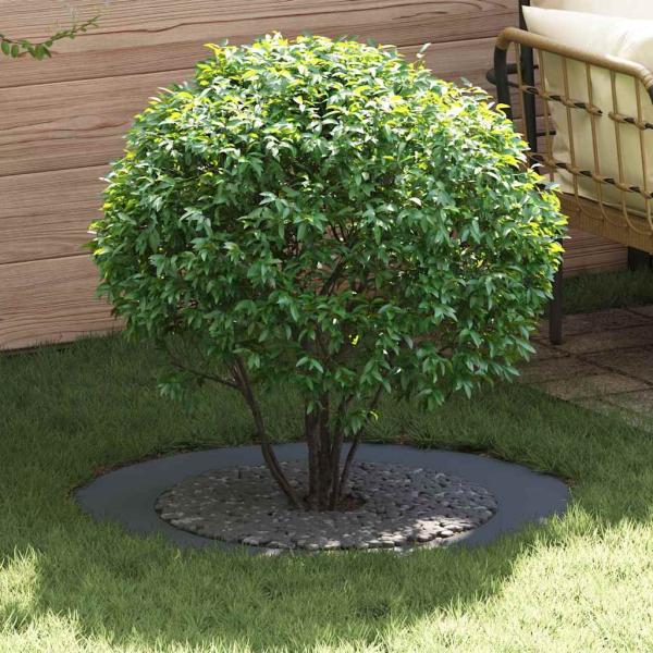ARDEBO.de - Anthrazit Blumentopf Anthrazit Metall Groß Blumentopf Rund
