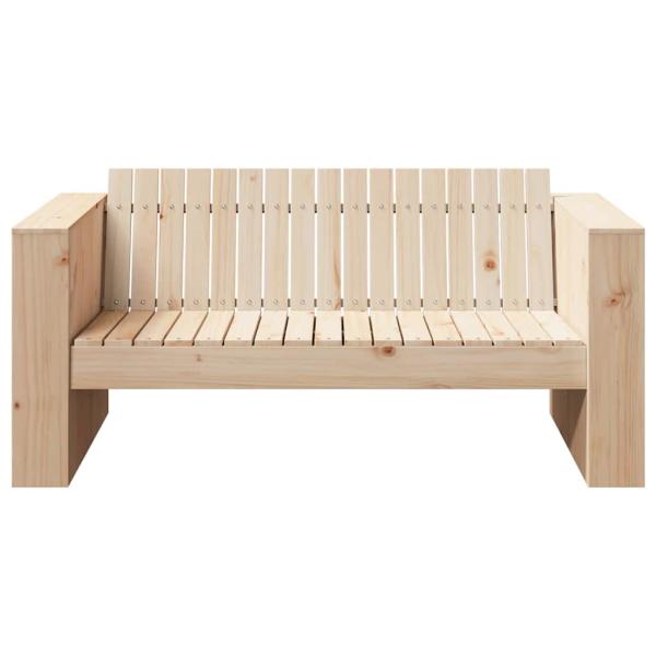 Garten Sofa 2-Sitzer 134x60x62 cm Massivholz Kiefer