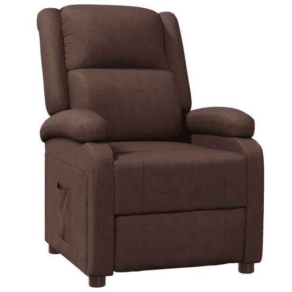 Relaxsessel Braun Kunstleder
