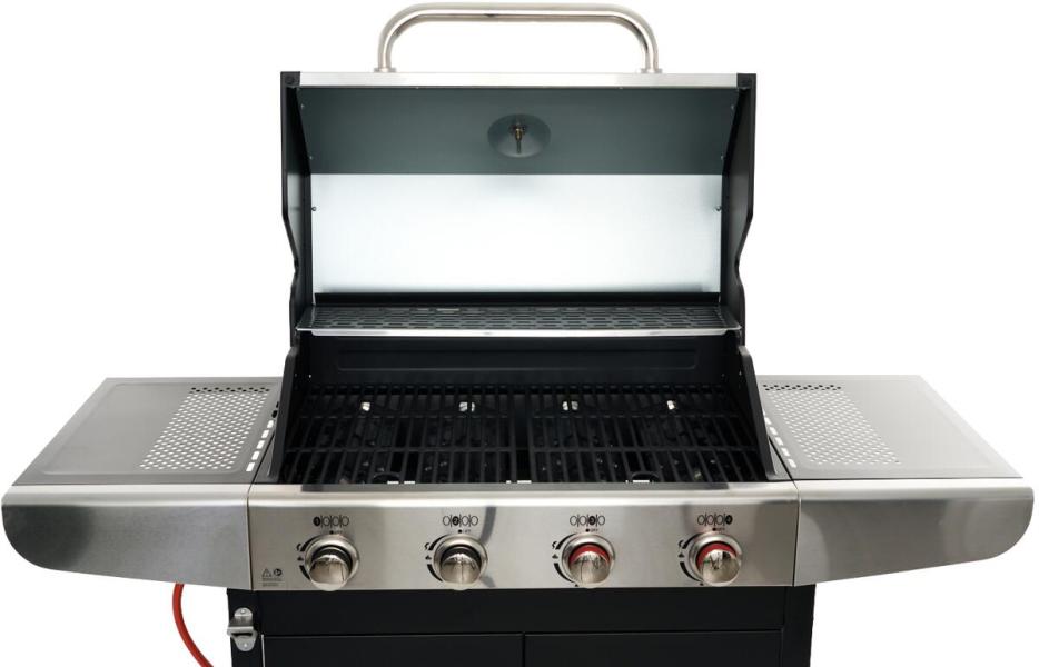 ProfiCook PC-GG 1311 Gasgrill, 4 Heizzonen, 67 x 43 cm große Grillfläche, Edelstahl (501311)
