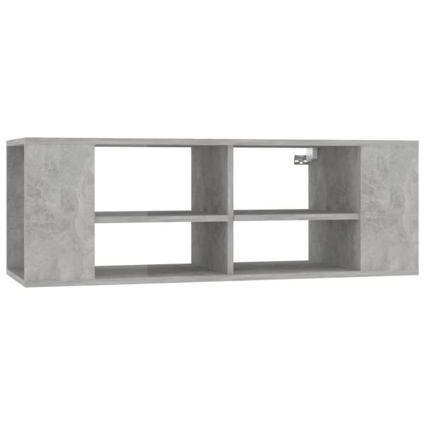 ARDEBO.de - TV-Wandschrank Betongrau 102x35x35 cm Holzwerkstoff