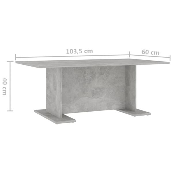 Couchtisch Betongrau 103,5x60x40 cm Holzwerkstoff