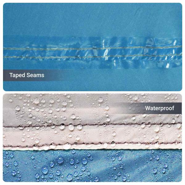 Camping-Zelt A-Frame 3-Personen Blau Wasserfest