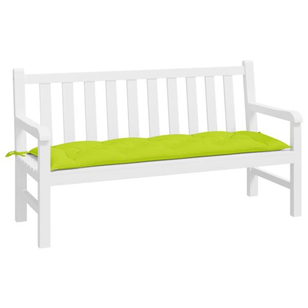 Gartenbank-Auflage Hellgrün 150x50x7 cm Oxford-Gewebe