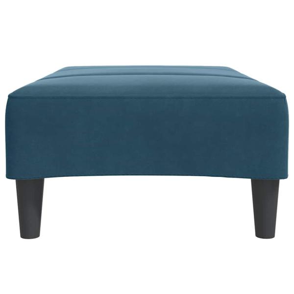 Fußhocker Blau 77x55x31 cm Samt