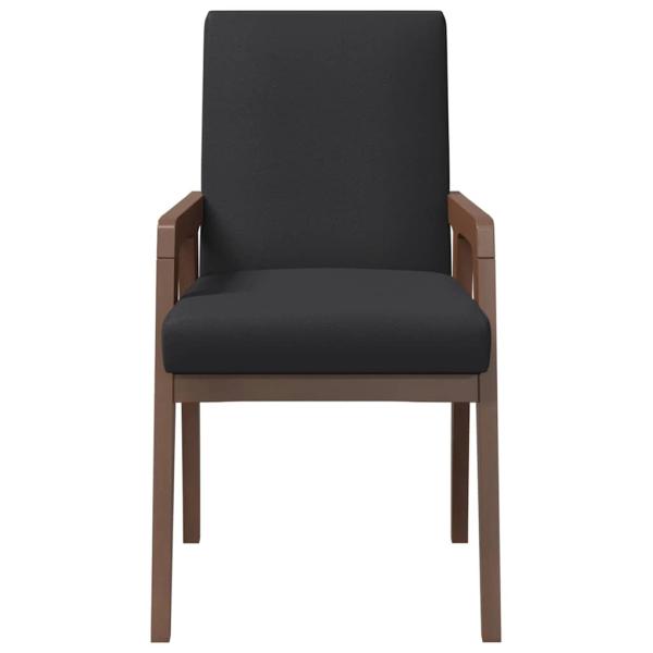 Esszimmerstühle mit Kissen 2 Stk. Braun Massivholz Gummibaum