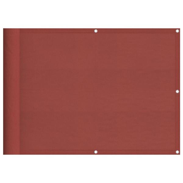 Balkon-Sichtschutz Terrakotta 75x800 cm 100 % Polyester-Oxford