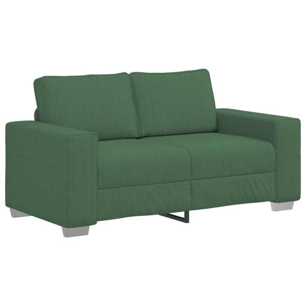 Zweisitzer-Sofa Dschungelgrün 120 cm Cordstoff