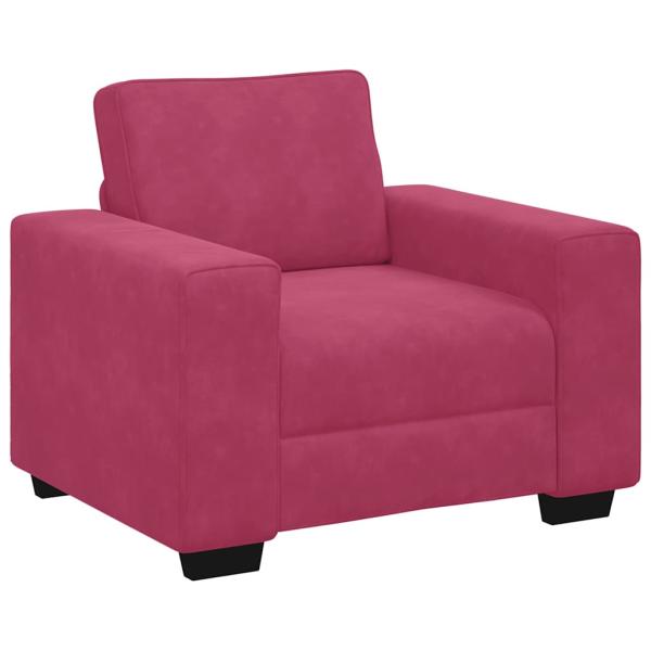 Sessel Weinrot 60 cm Samt