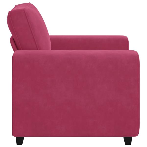 Sessel Weinrot 60 cm Samt