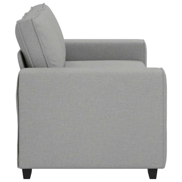 2-Sitzer-Sofa Wolkengrau 140 cm Stoff