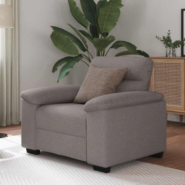 ARDEBO.de - Sessel Taupe 60 cm Stoff