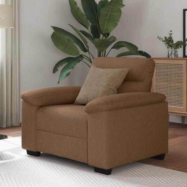 ARDEBO.de - Sessel Braun 60 cm Stoff