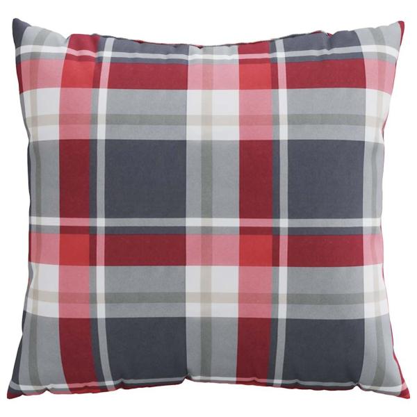 Sofakissen 4 Stk. Rot Karomuster 50x50 cm Stoff