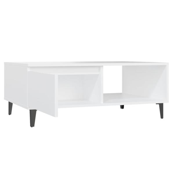 Couchtisch Weiß 90x60x35 cm Holzwerkstoff
