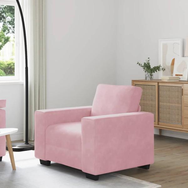 ARDEBO.de - Sessel Rosa 60 cm Samt