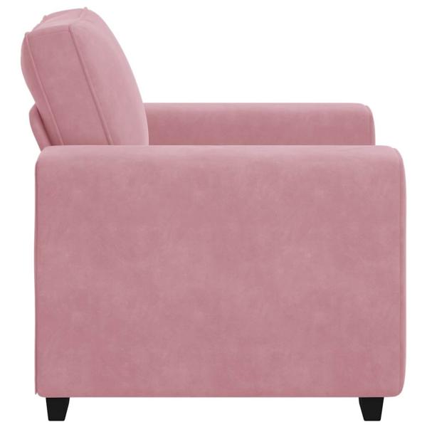 Sessel Rosa 60 cm Samt