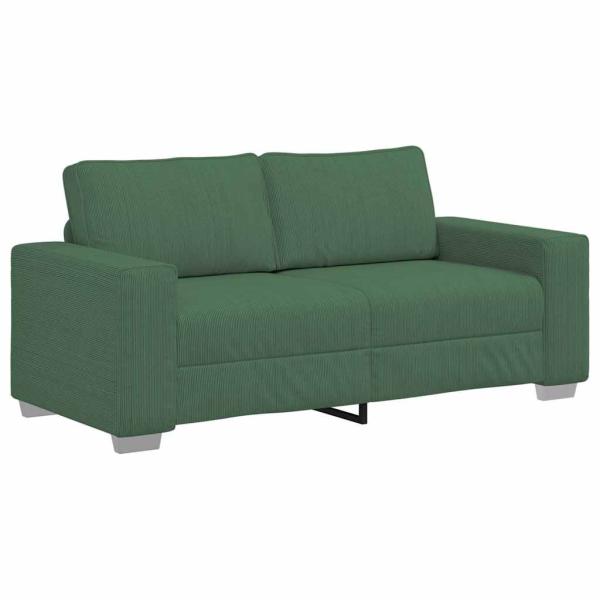 Zweisitzer-Sofa Dschungelgrün 140 cm Cordstoff
