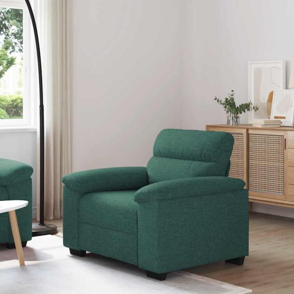 ARDEBO.de - Sessel Dunkelgrün 60 cm Stoff