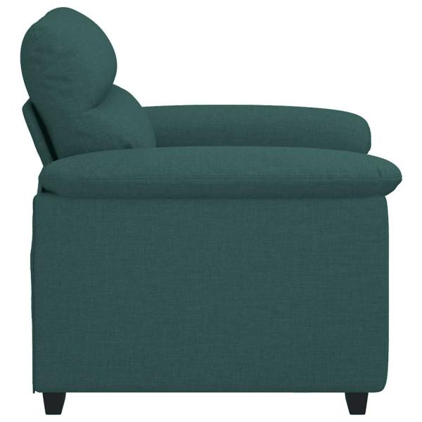 Sessel Dunkelgrün 60 cm Stoff