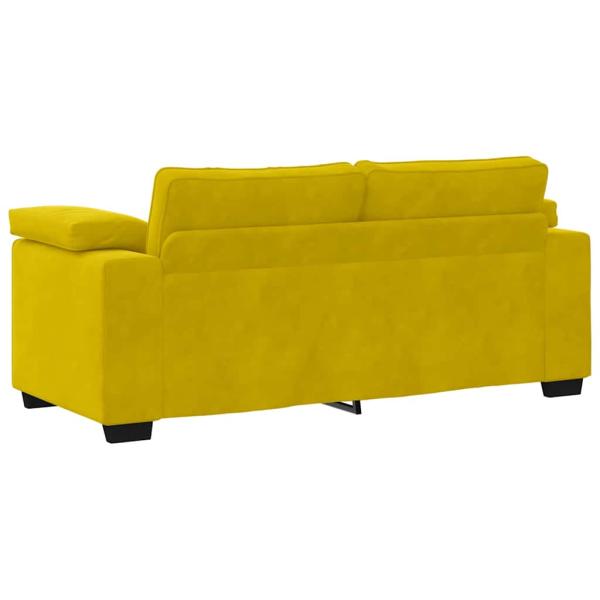 Zweisitzer-Sofa Gelb 140 cm Samt