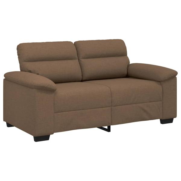 2-Sitzer-Sofa Braun 120 cm Stoff