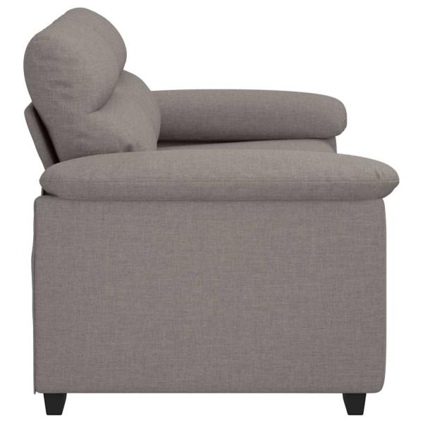 2-Sitzer-Sofa Taupe 120 cm Stoff