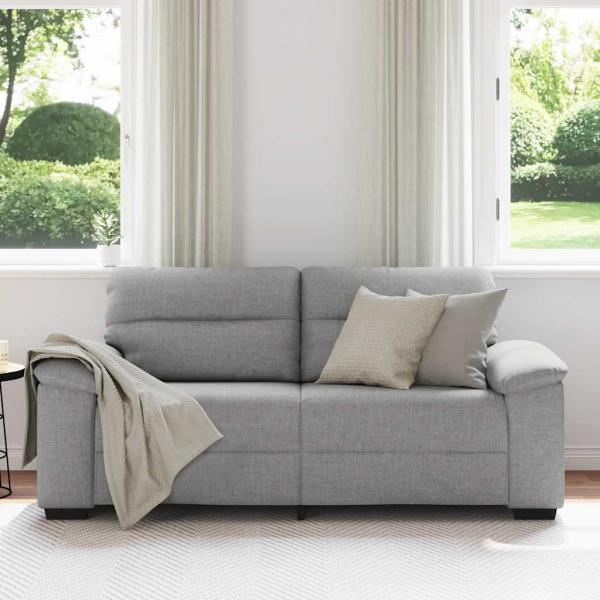 2-Sitzer-Sofa Wolkengrau 140 cm Stoff