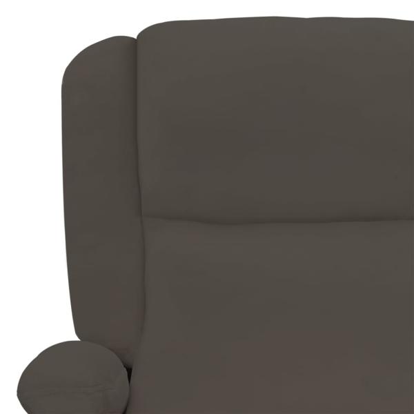 Massagesessel Elektrisch Dunkelgrau Samt