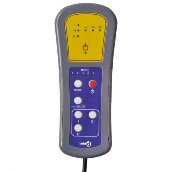 Elektrischer Massagesessel Hellgrün Samt