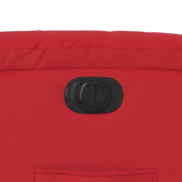 Relaxsessel Elektrisch Rot Kunstleder