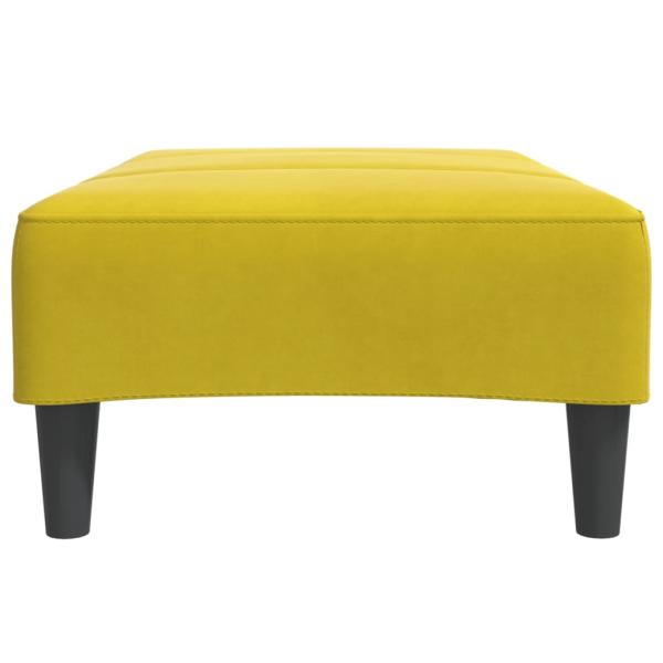 Fußhocker Gelb 77x55x31 cm Samt