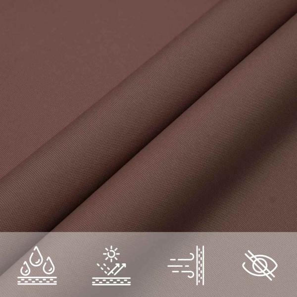 Sonnensegel Braun 7x5x5 m 100% Polyester Oxford