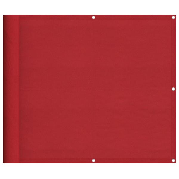 Balkon-Sichtschutz Rot 90x800 cm 100% Polyester-Oxford
