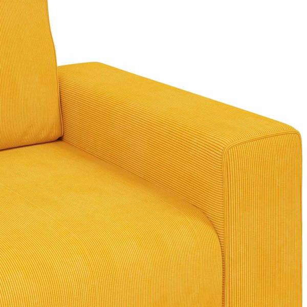 Sessel Hellgelb 60 cm Cordstoff