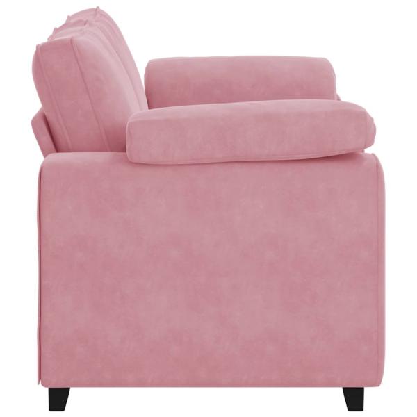 Zweisitzer-Sofa Rosa 120 cm Samt