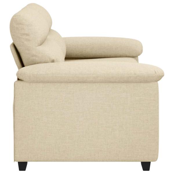2-Sitzer-Sofa Creme 120 cm Stoff