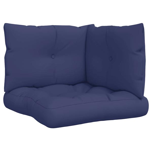 Palettenkissen 3 Stk. Marineblau Oxford-Gewebe