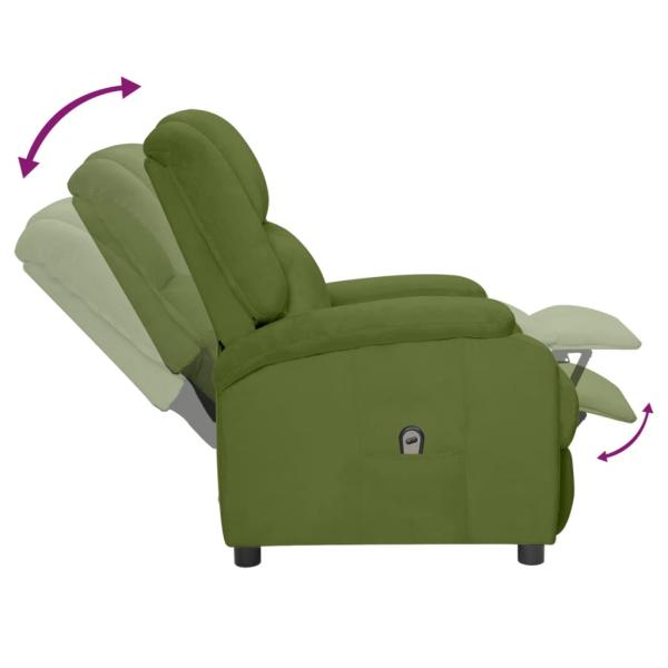 Relaxsessel Elektrisch Hellgrün Samt