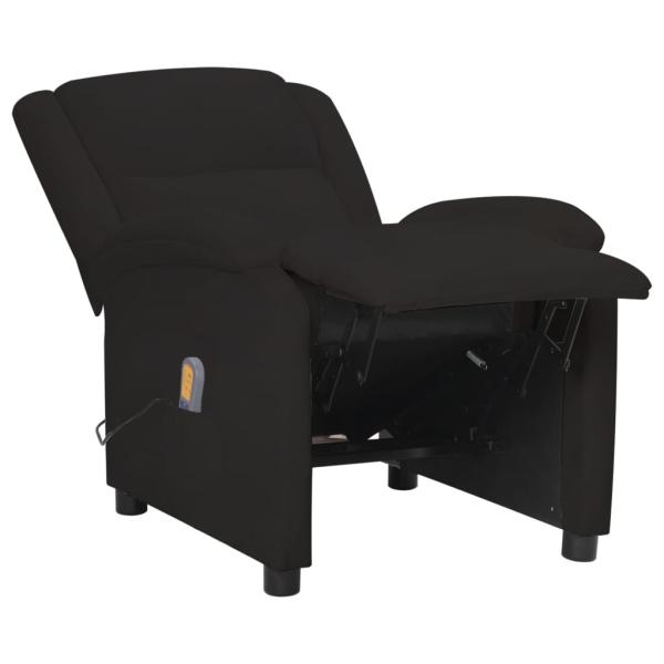 Massagesessel Elektrisch Schwarz Samt