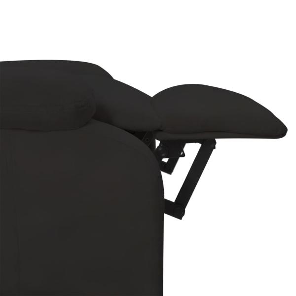 Massagesessel Elektrisch Schwarz Samt