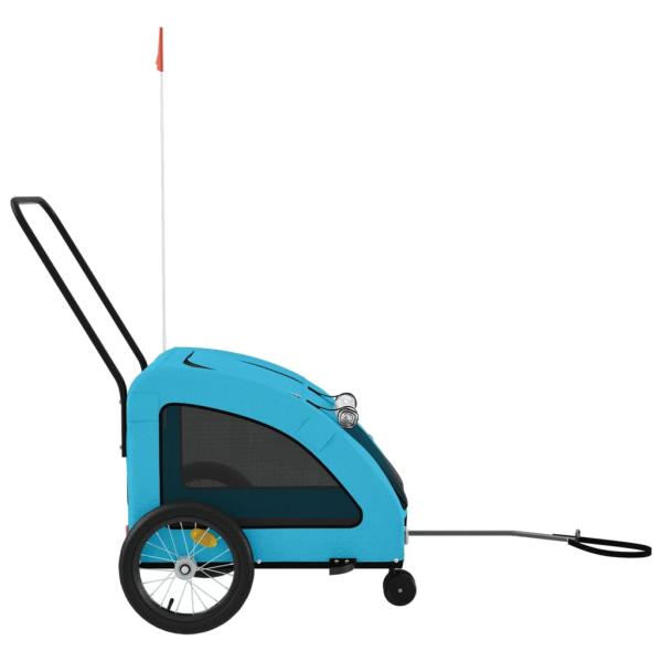 Fahrradanhänger Hunde Blau Oxford-Gewebe und Eisen