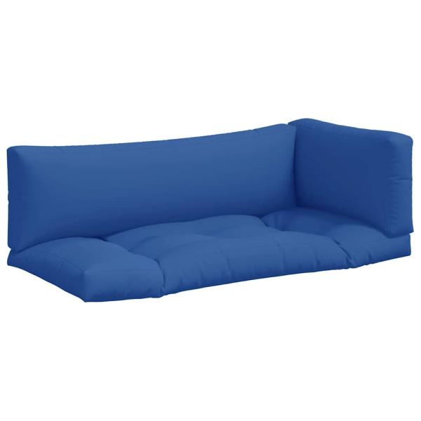 ARDEBO.de - Palettenkissen 3-tlg. Blau Stoff